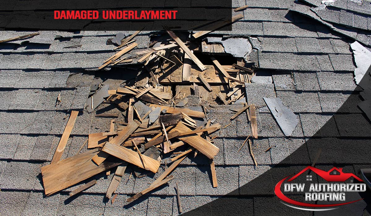Damaged Roof Underlayment